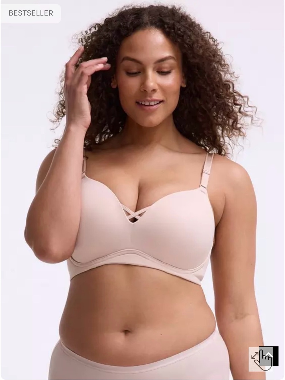 torrid Wire-Free Push-Up Smooth Bra in tan
